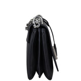 Prada Saffiano Lux Chain Lock Flap Bag Side