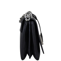 Prada Saffiano Lux Chain Lock Flap Bag Side