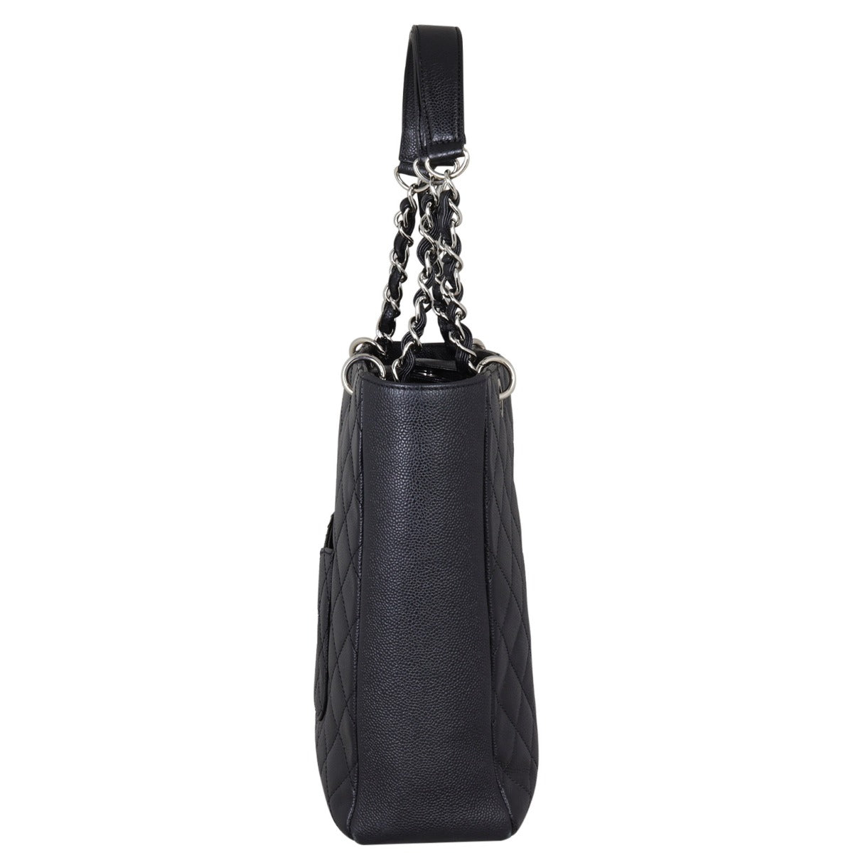 Chanel Petite Shopping Tote Side