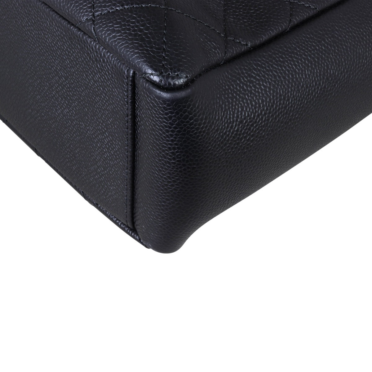 Chanel Petite Shopping Tote Corner Close Up