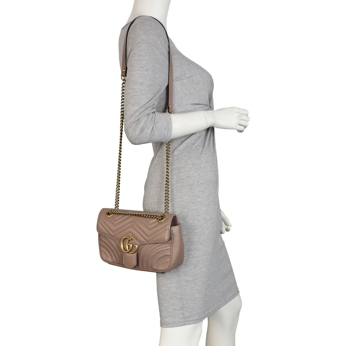 Gucci GG Marmont Matelasse Small Shoulder Bag Mannequin