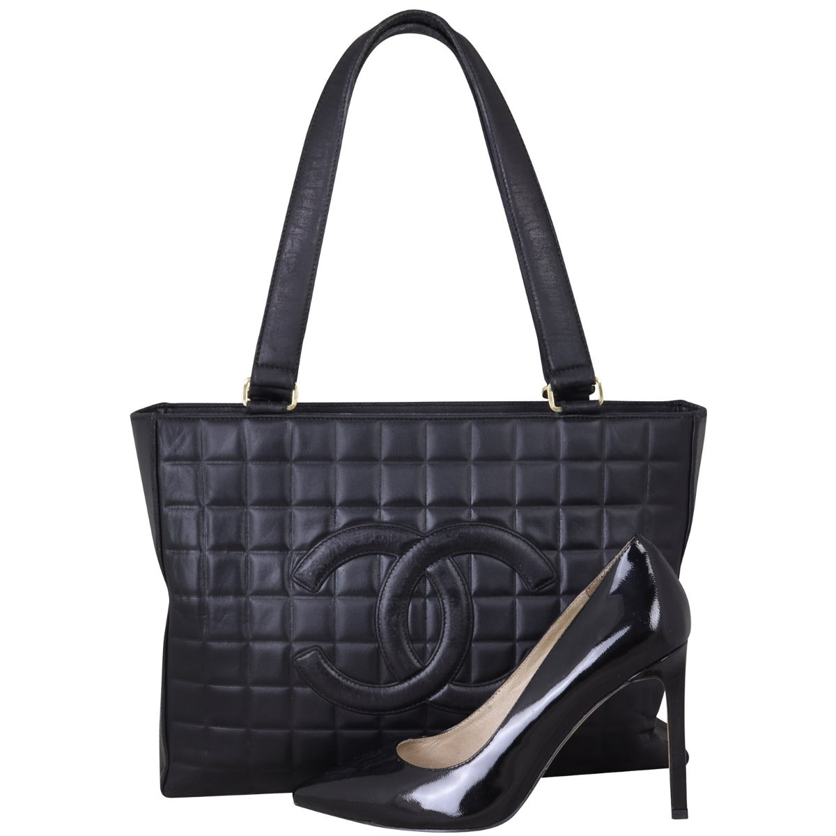Chanel Chocolate Bar Tote Shoe