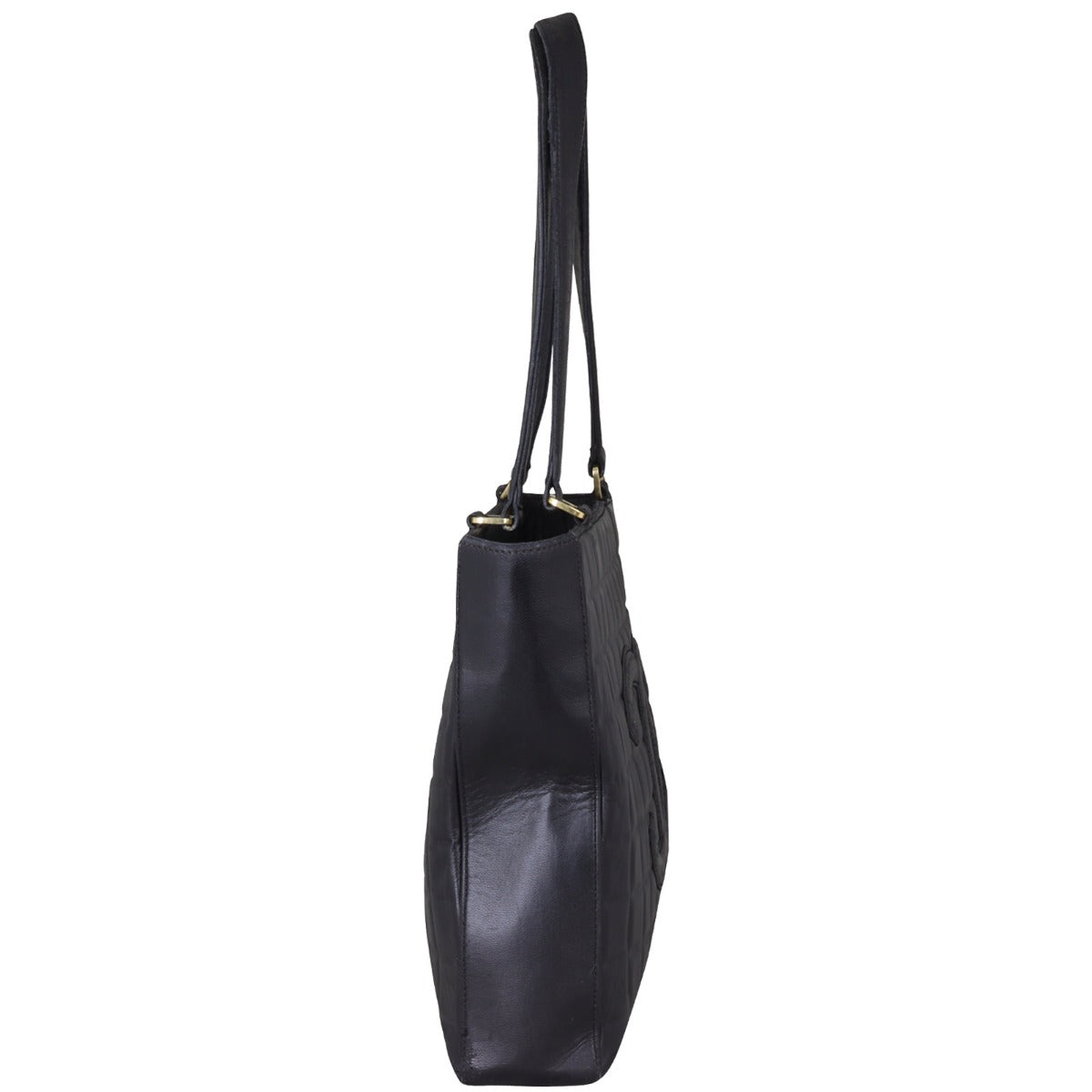 Chanel Chocolate Bar Tote Side