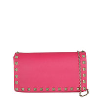 Valentino Rockstud Chain Pouch Front Showing Chain