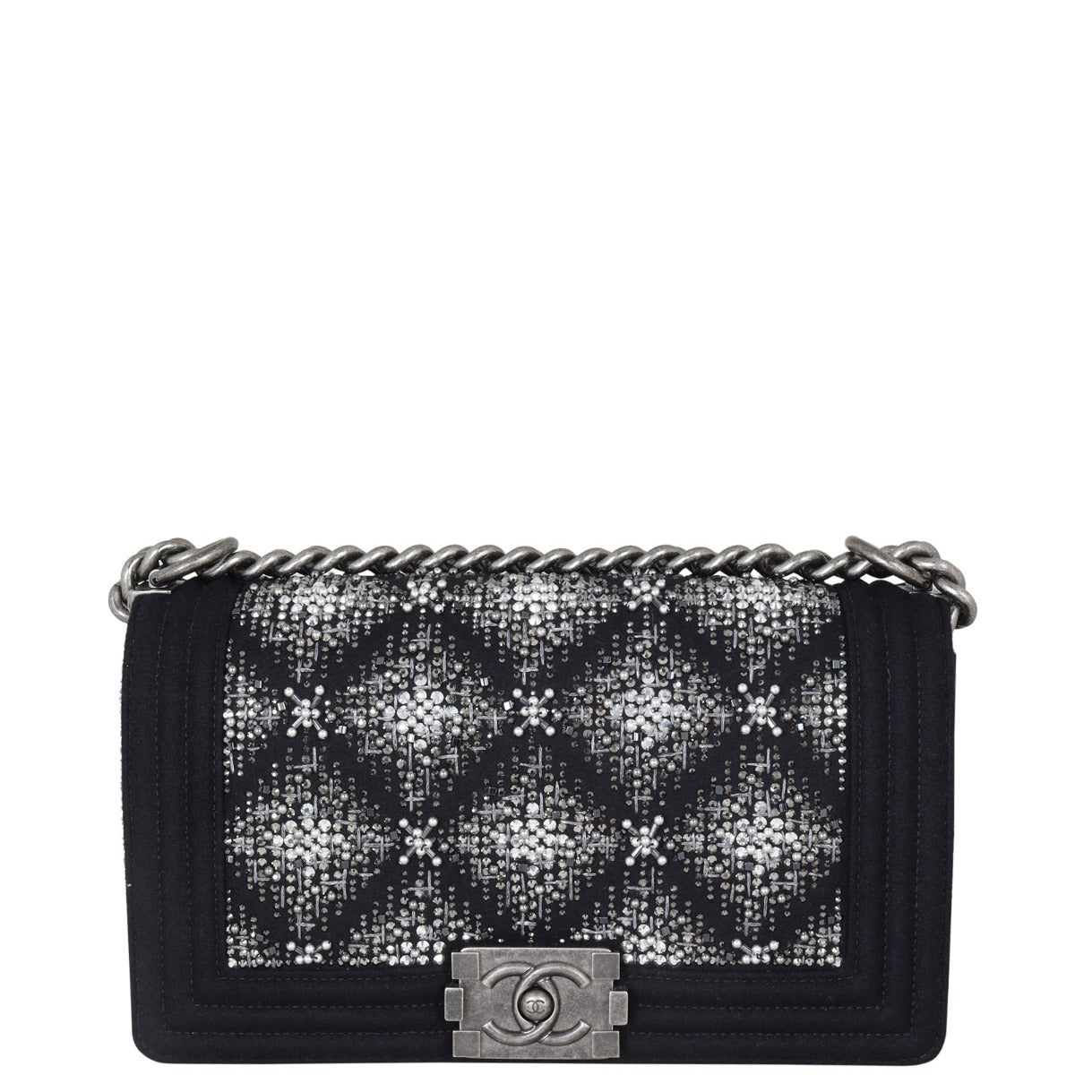 Chanel Boy Old Medium Embroidered Front