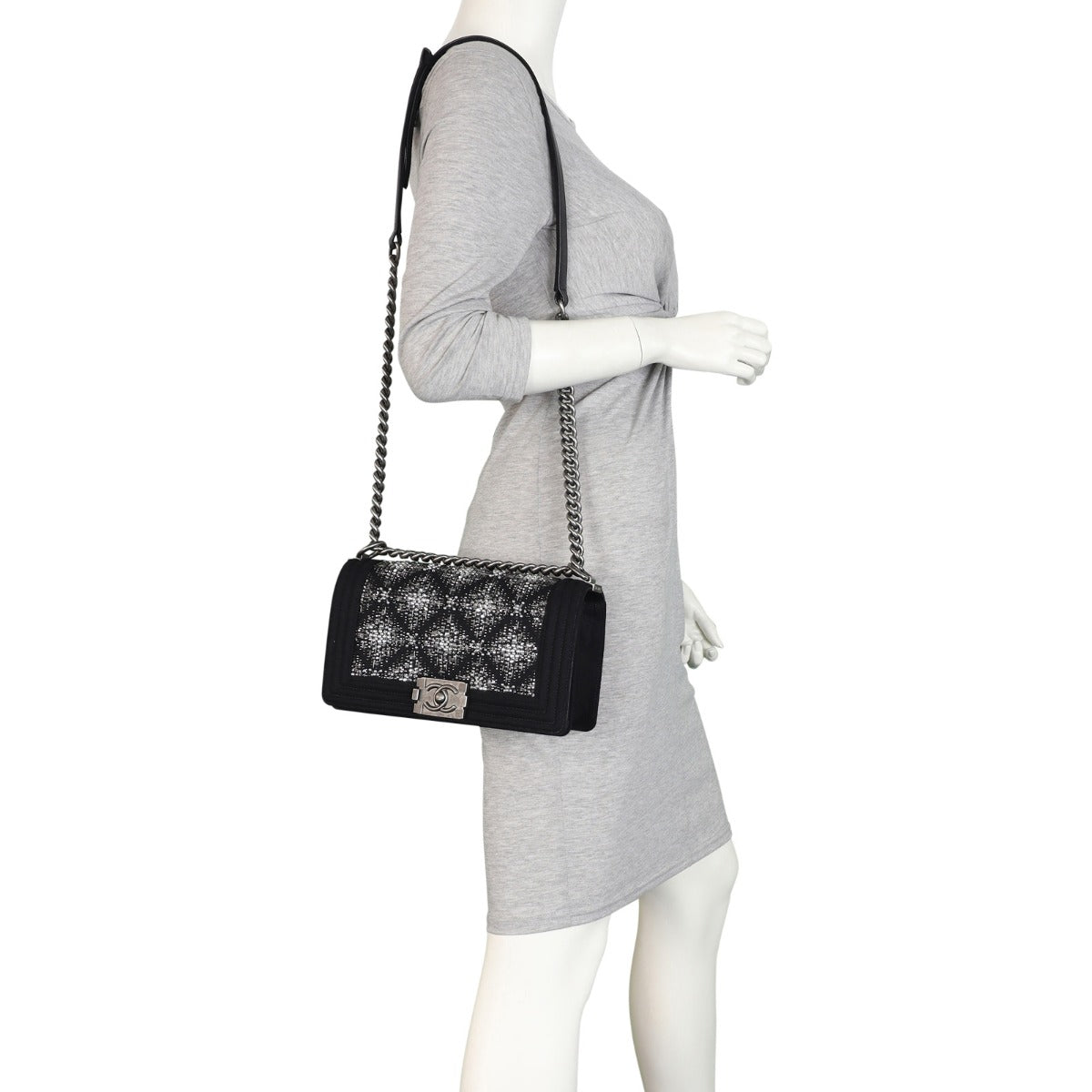 Chanel Boy Old Medium Embroidered Mannequin