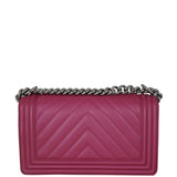 Chanel Boy Old Medium Chevron Back