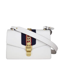 Gucci Sylvie Small Shoulder Bag Front Showing Strap