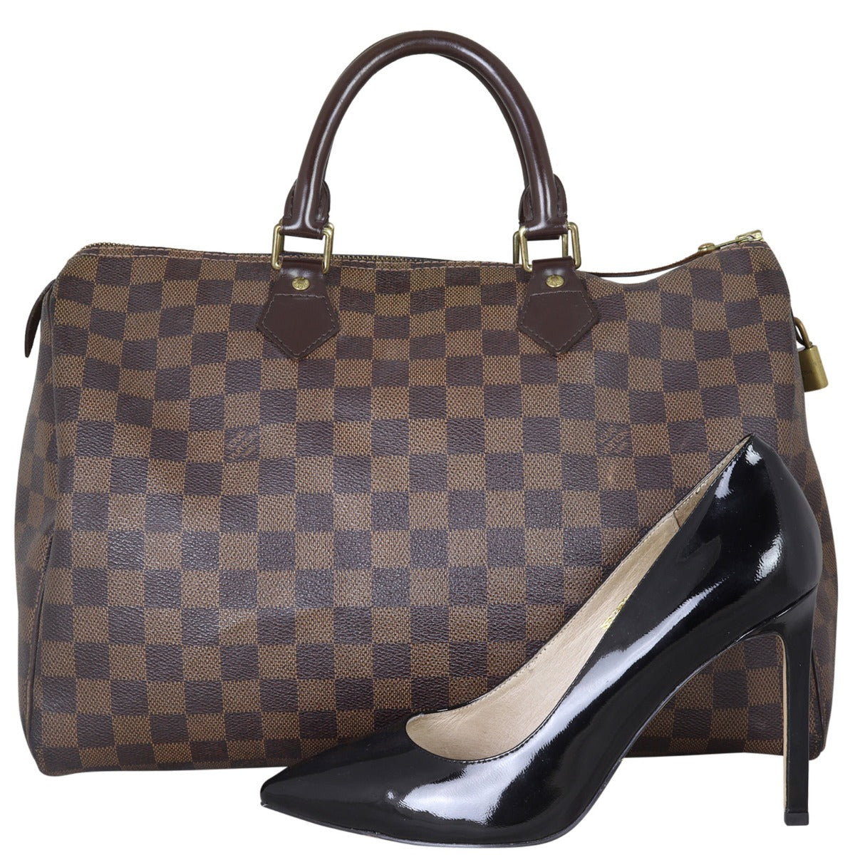 Louis Vuitton Speedy 35 Damier Ebene Shoe