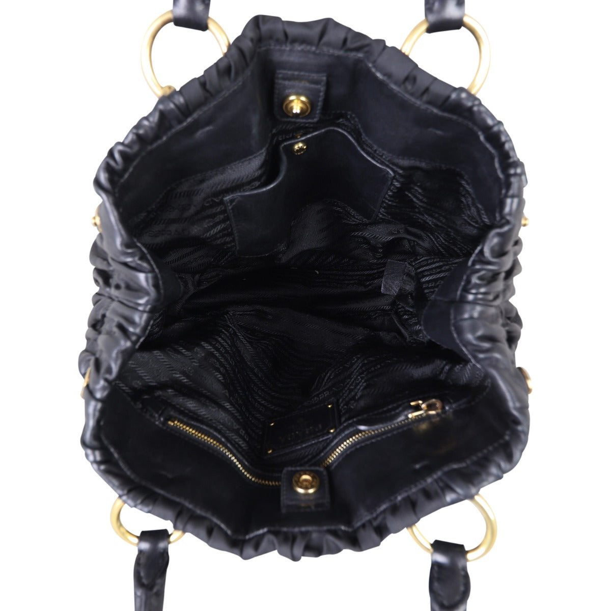 Prada Tessuto Gaufre Bag Whole Interior