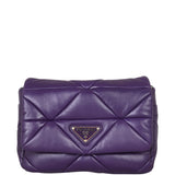 Prada Padded Nappa Patchwork Shoulder Bag Medium Front