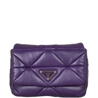 Prada Padded Nappa Patchwork Shoulder Bag Medium Front