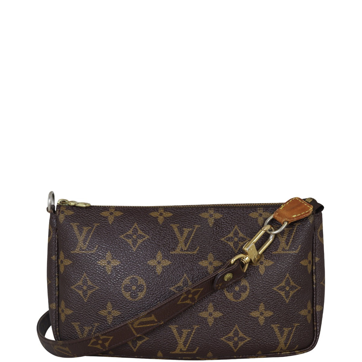 Louis Vuitton Pochette Accessories with Long Shoulder Strap Front With Strap