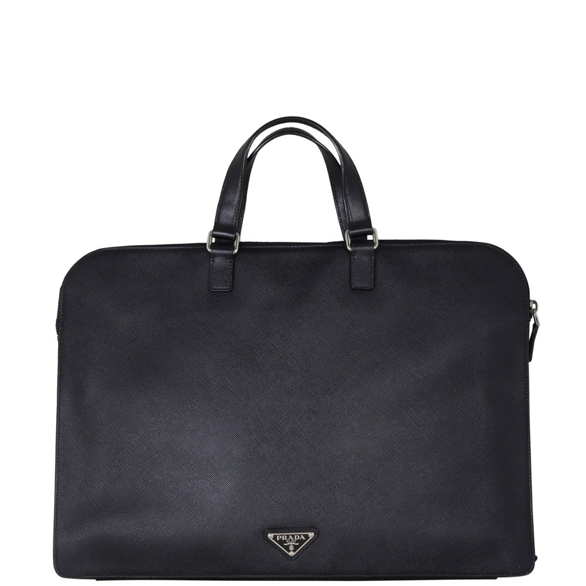 Prada Saffiano Lux Briefcase Front