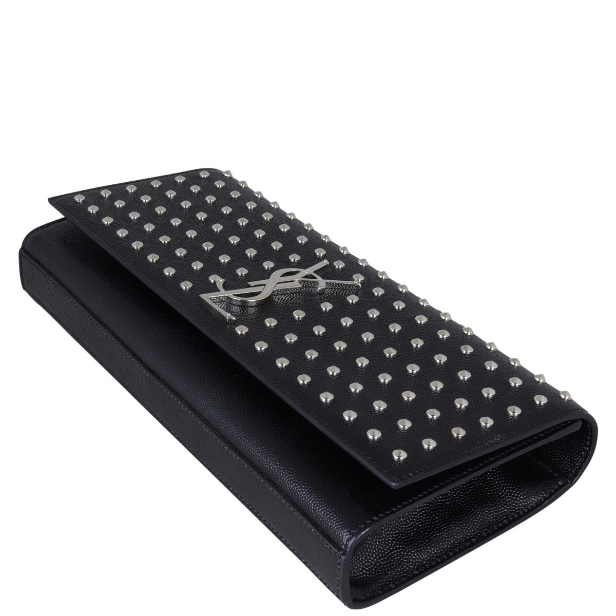 Saint Laurent Monogram Kate Studded Clutch Corner Distance