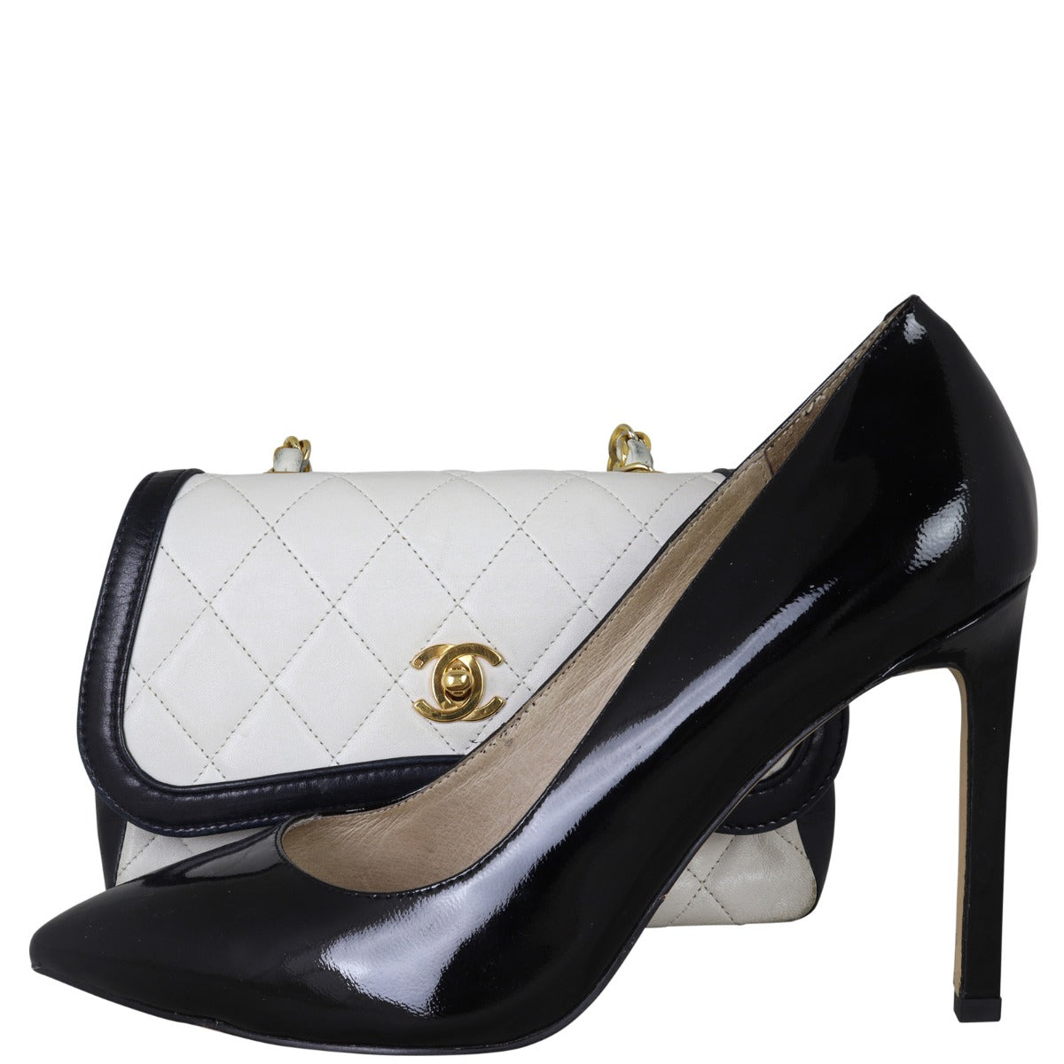 Chanel CC Flap Shoulder Bag Shoe