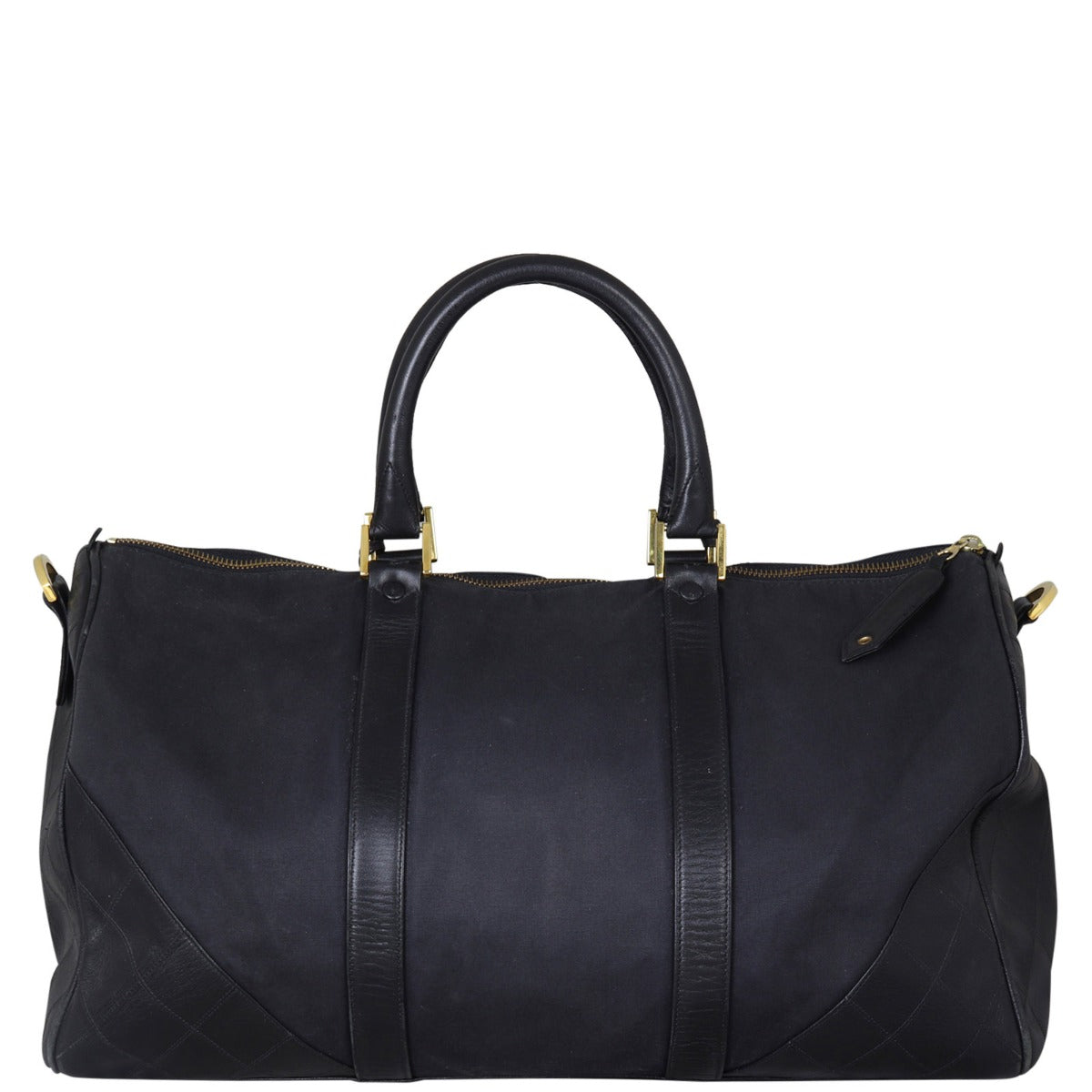 Chanel Vintage Canvas Duffle Bag Back