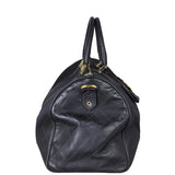 Chanel Vintage Canvas Duffle Bag Side