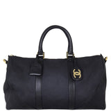 Chanel Vintage Canvas Duffle Bag Front