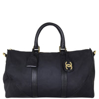 Chanel Vintage Canvas Duffle Bag Front