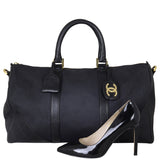 Chanel Vintage Canvas Duffle Bag Shoe