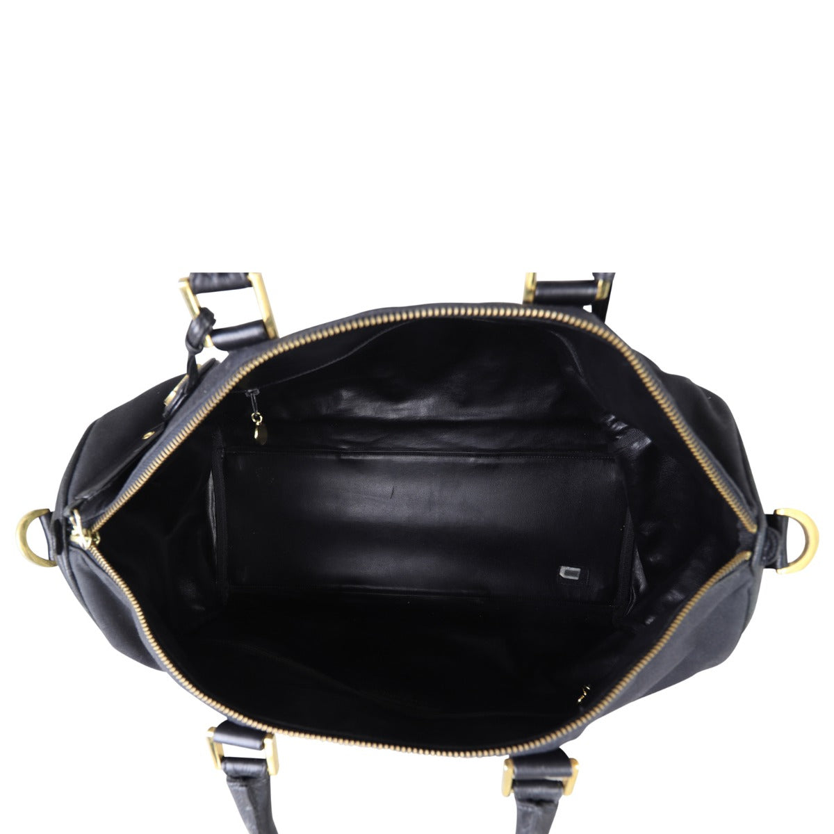 Chanel Vintage Canvas Duffle Bag Whole Interior