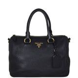 Prada Vitello Daino Satchel Bag Front