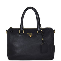 Prada Vitello Daino Satchel Bag Front