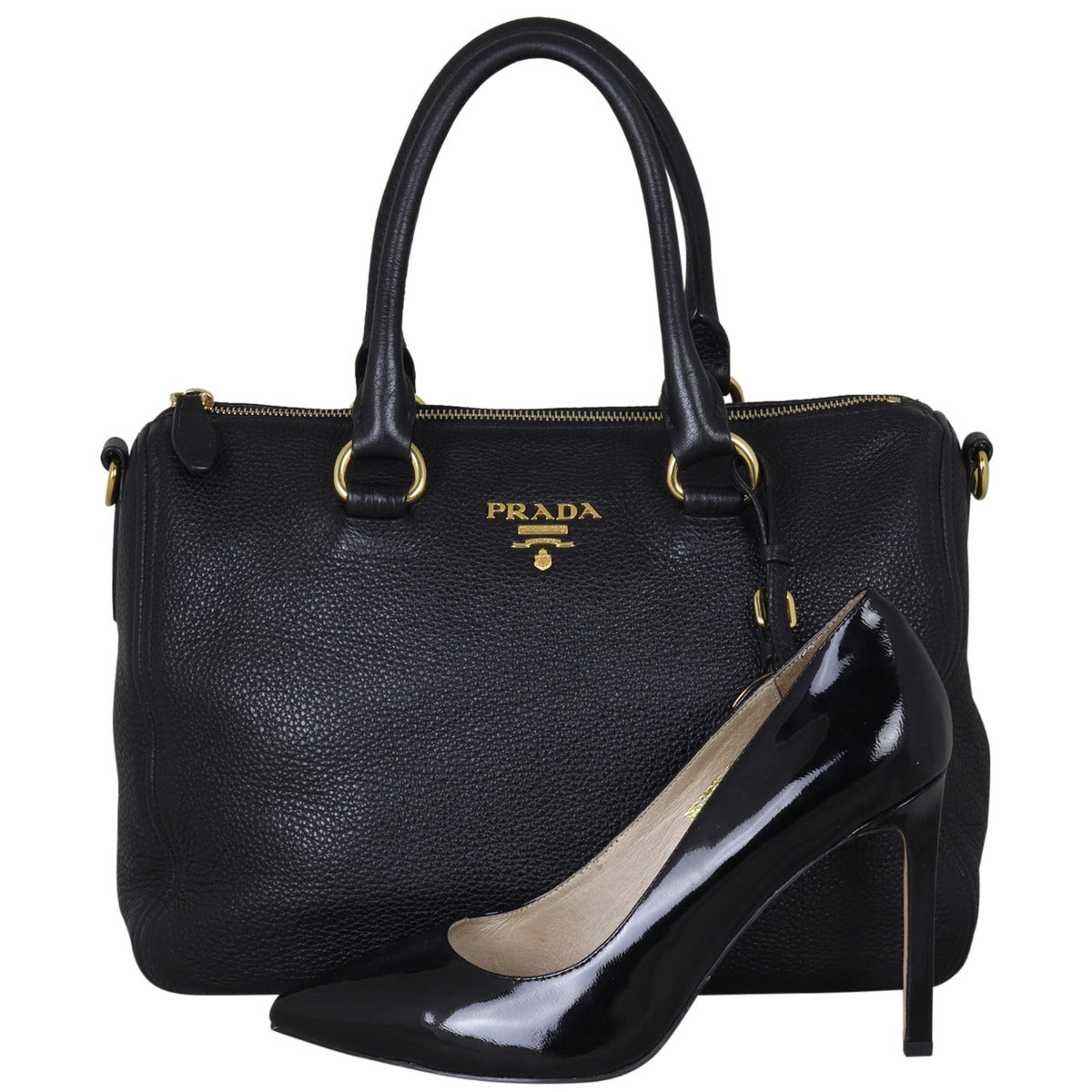Prada Vitello Daino Satchel Bag Shoe