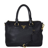 Prada Vitello Daino Satchel Bag Front With Strap