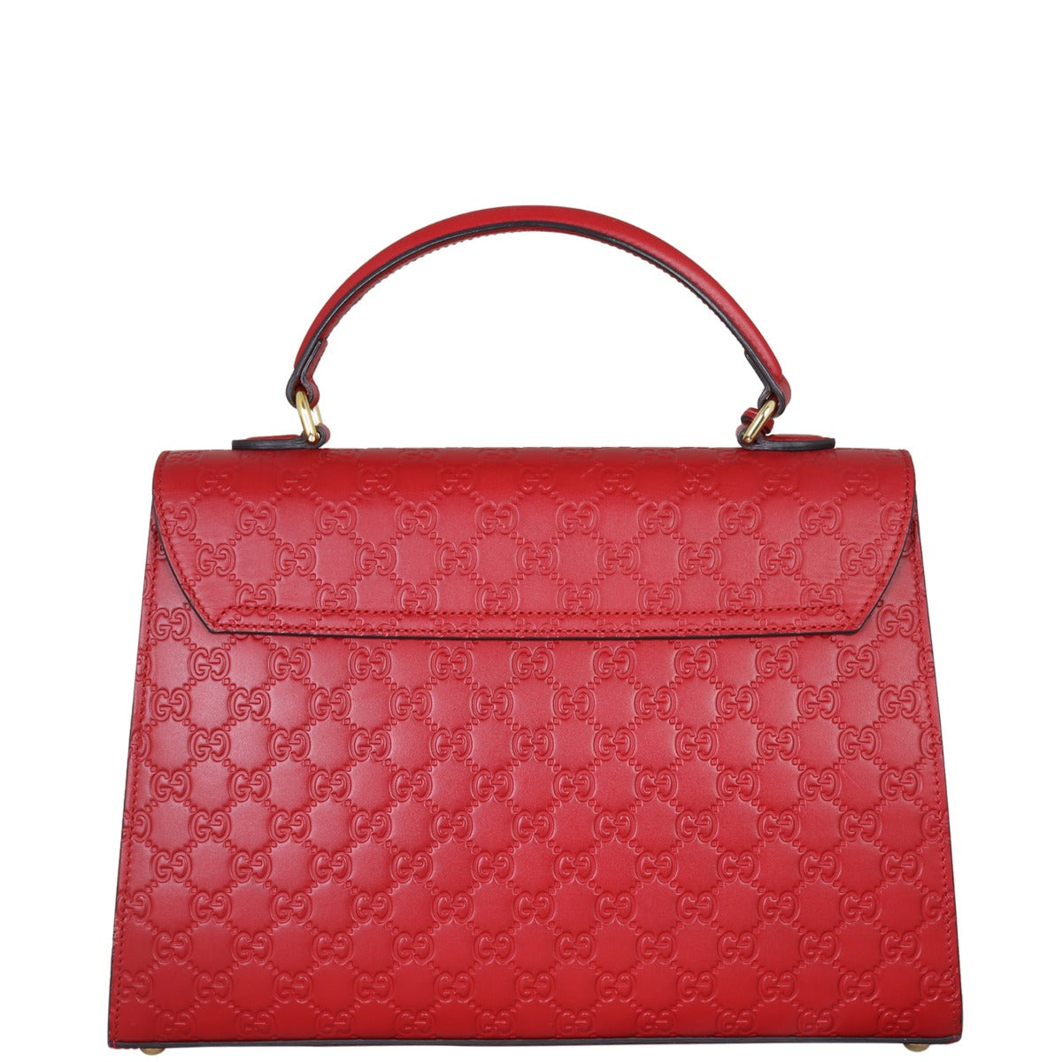 Gucci Guccissima Padlock Top Handle Bag Medium Back