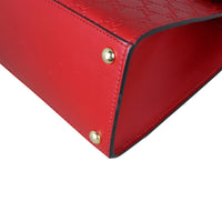 Gucci Guccissima Padlock Top Handle Bag Medium Corner Close Up