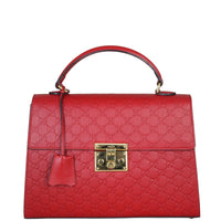 Gucci Guccissima Padlock Top Handle Bag Medium Front