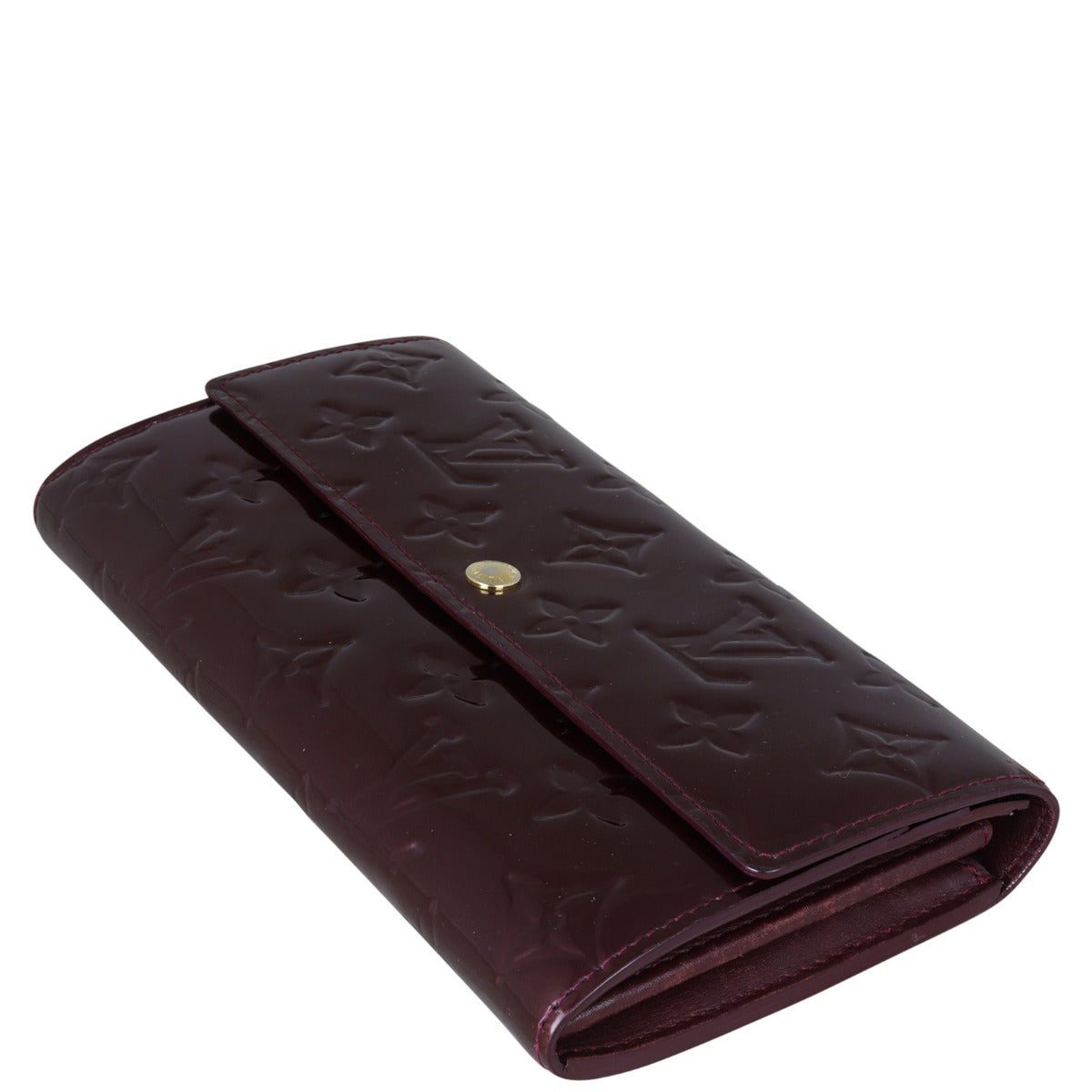 Louis Vuitton Sarah Wallet Monogram Vernis Corner Distance