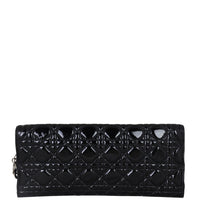 Dior Lady Dior Patent Cannage Clutch Back