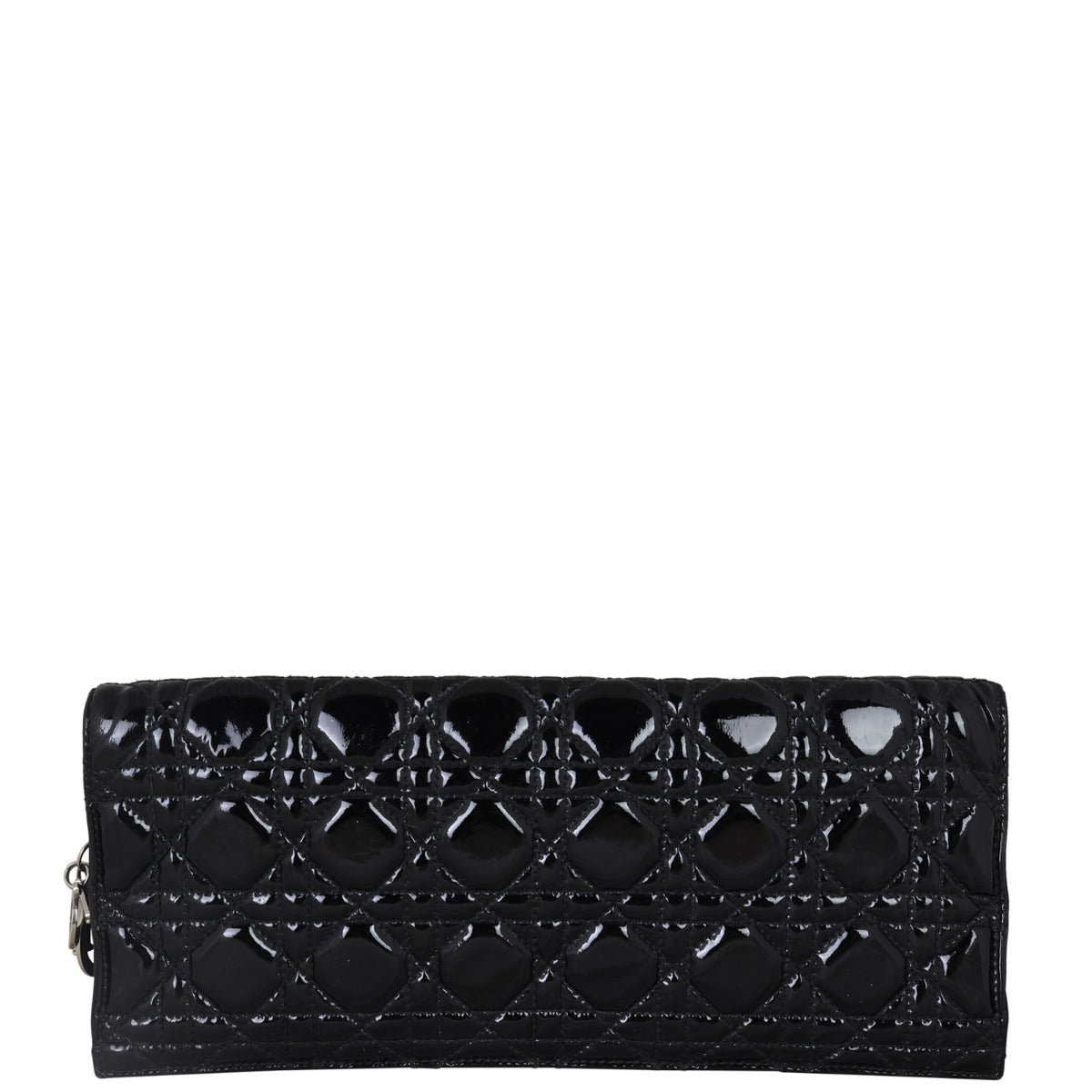 Dior Lady Dior Patent Cannage Clutch Back