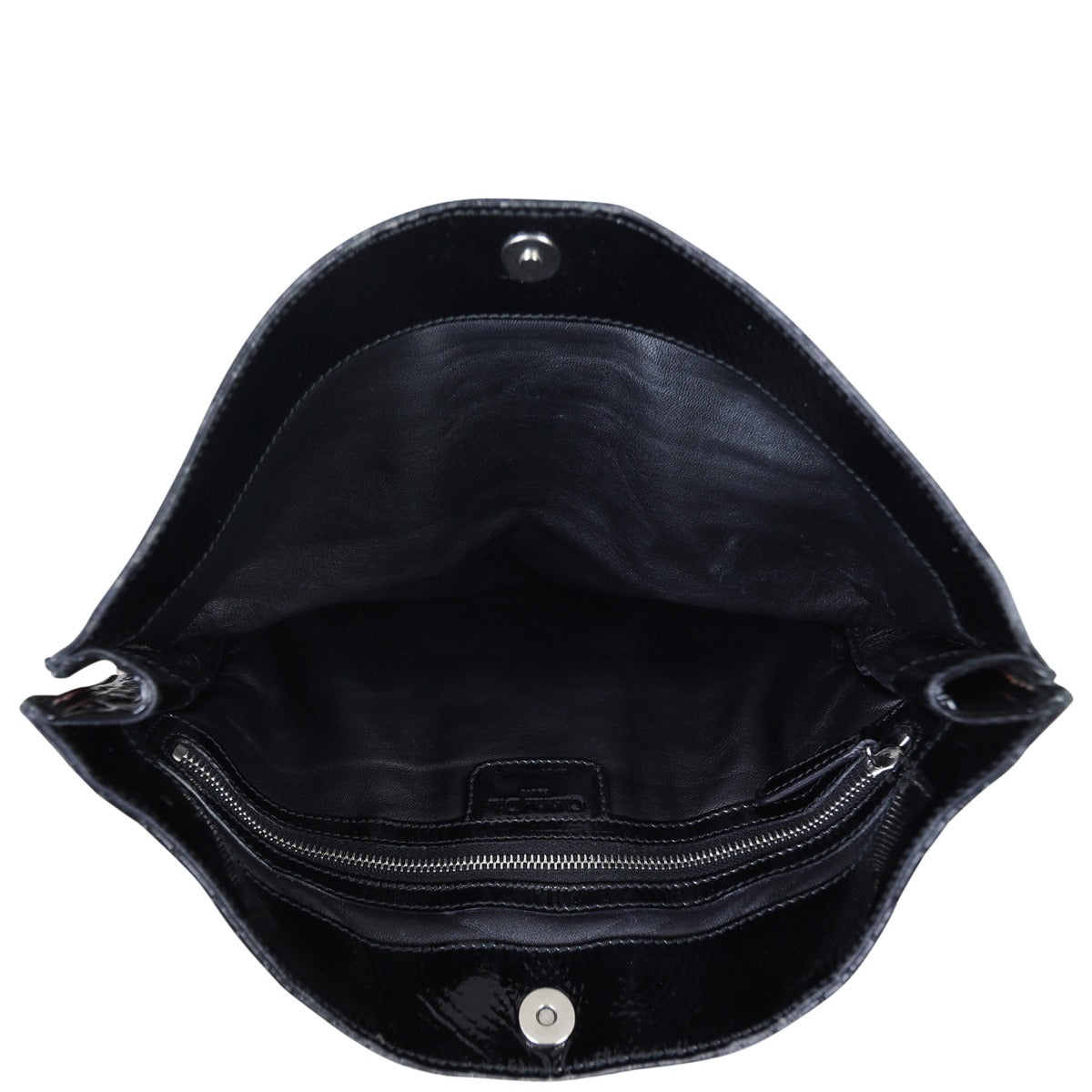 Dior Lady Dior Patent Cannage Clutch Whole Interior