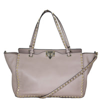 Valentino Rockstud Tote Medium Front With Strap