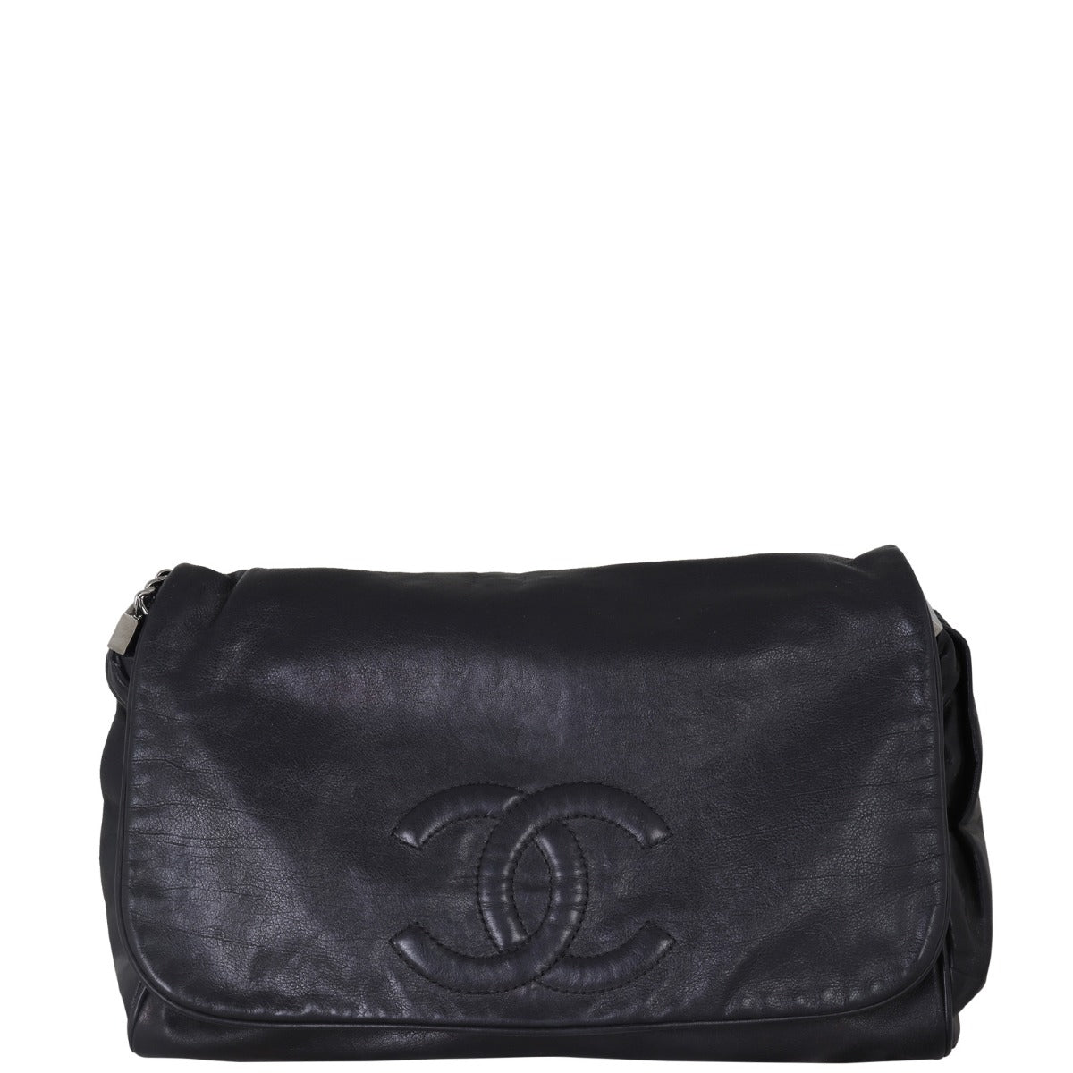 Chanel Triple Chain Flap Bag Front