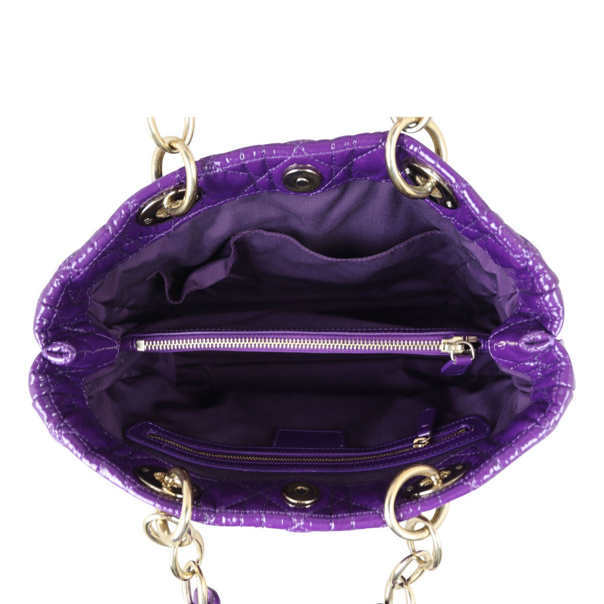 Dior Lady Dior Large Shopping Tote Whole Interior