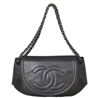Chanel Half Moon Flap Bag Front With Strap