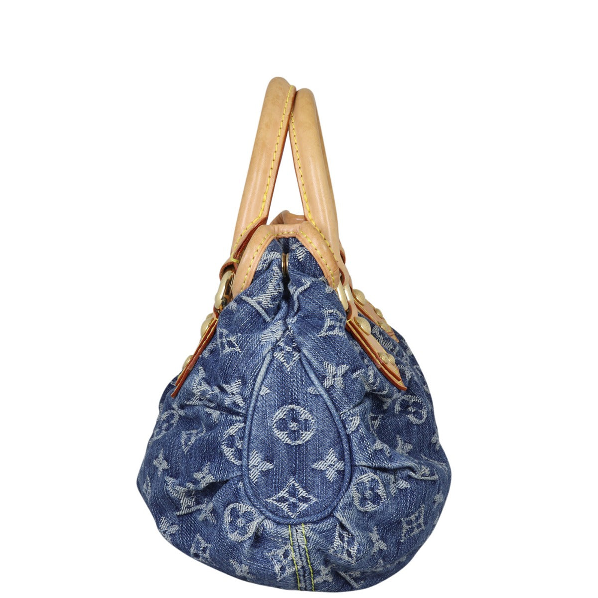 Louis Vuitton Pleaty Monogram Denim Side