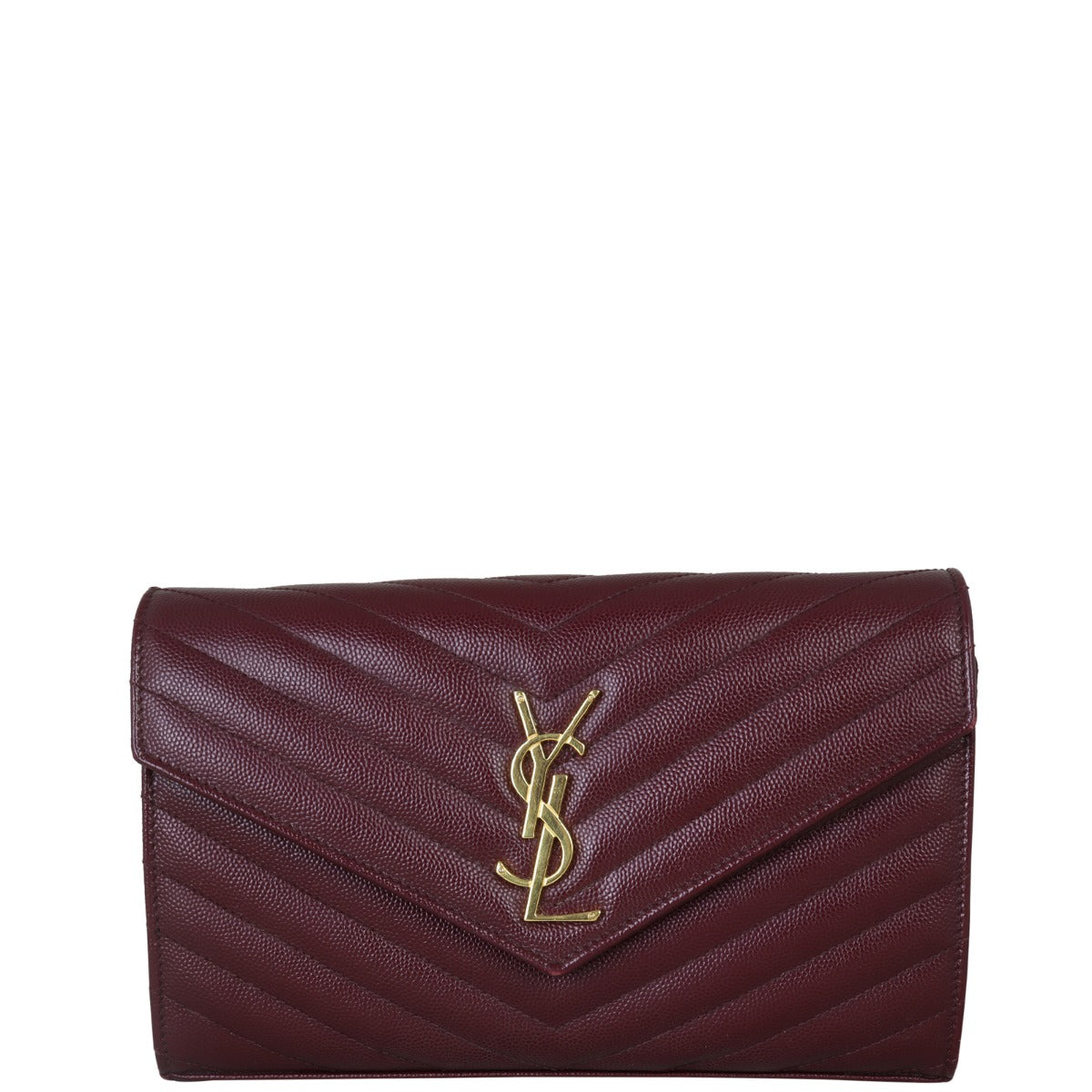 Saint Laurent Envelope Chain Wallet Front