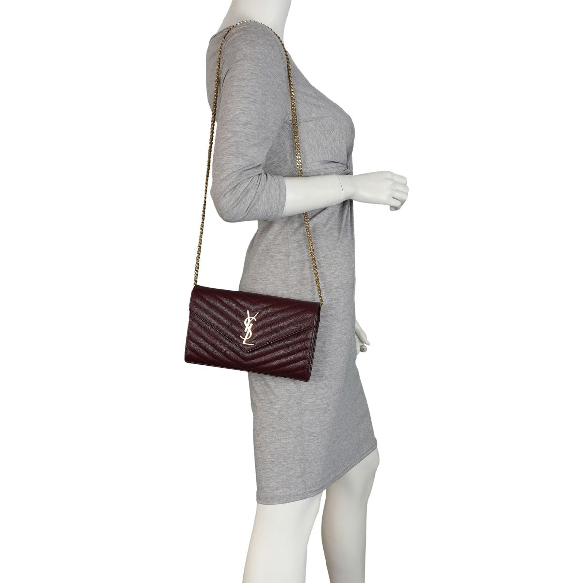 Saint Laurent Envelope Chain Wallet Mannequin