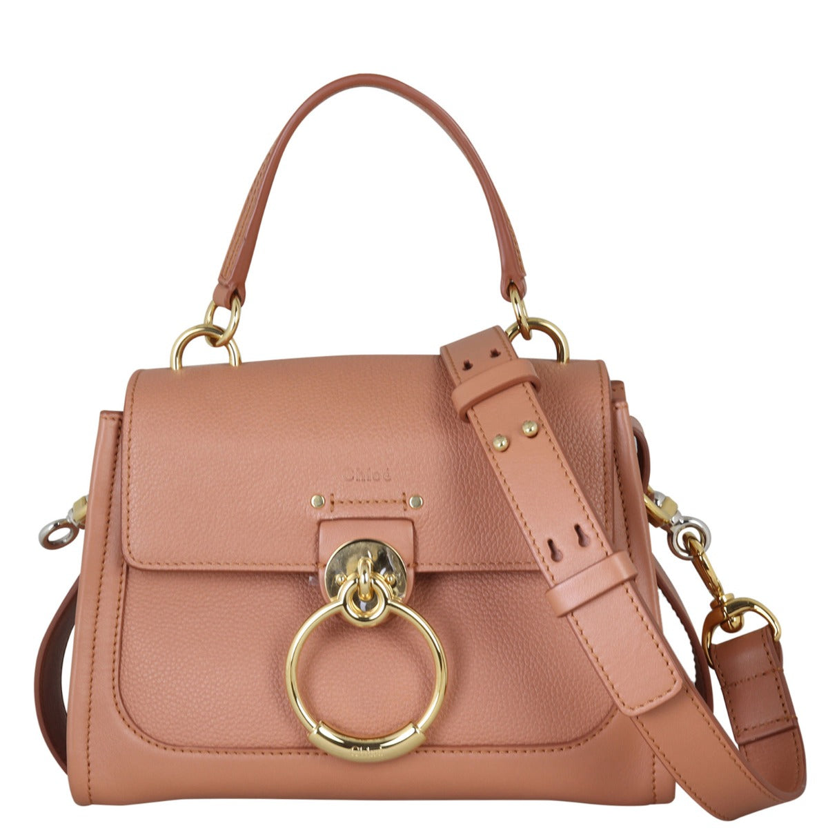 Chloe Mini Tess Day Bag Front With Strap