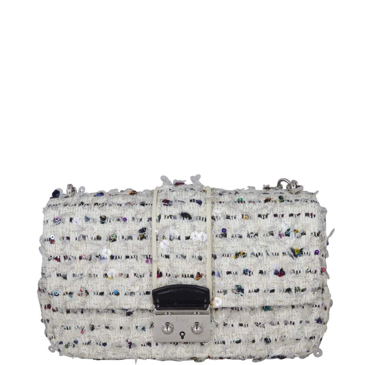 Dior Miss Dior Mini Tweed Flap Bag Front
