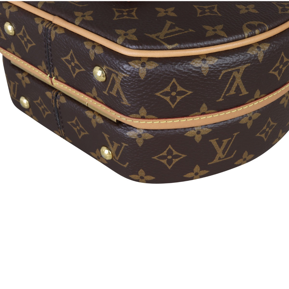 Louis Vuitton Petite Boite Chapeau Monogram Corner Close Up