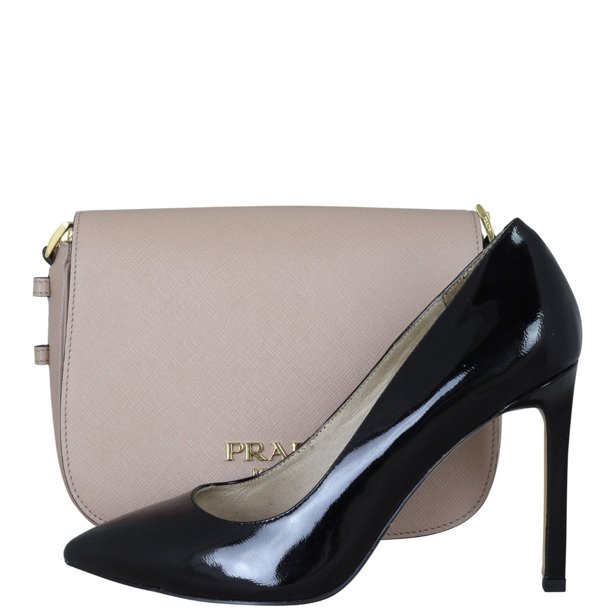 Prada Saffiano Crossbody Bag Shoe