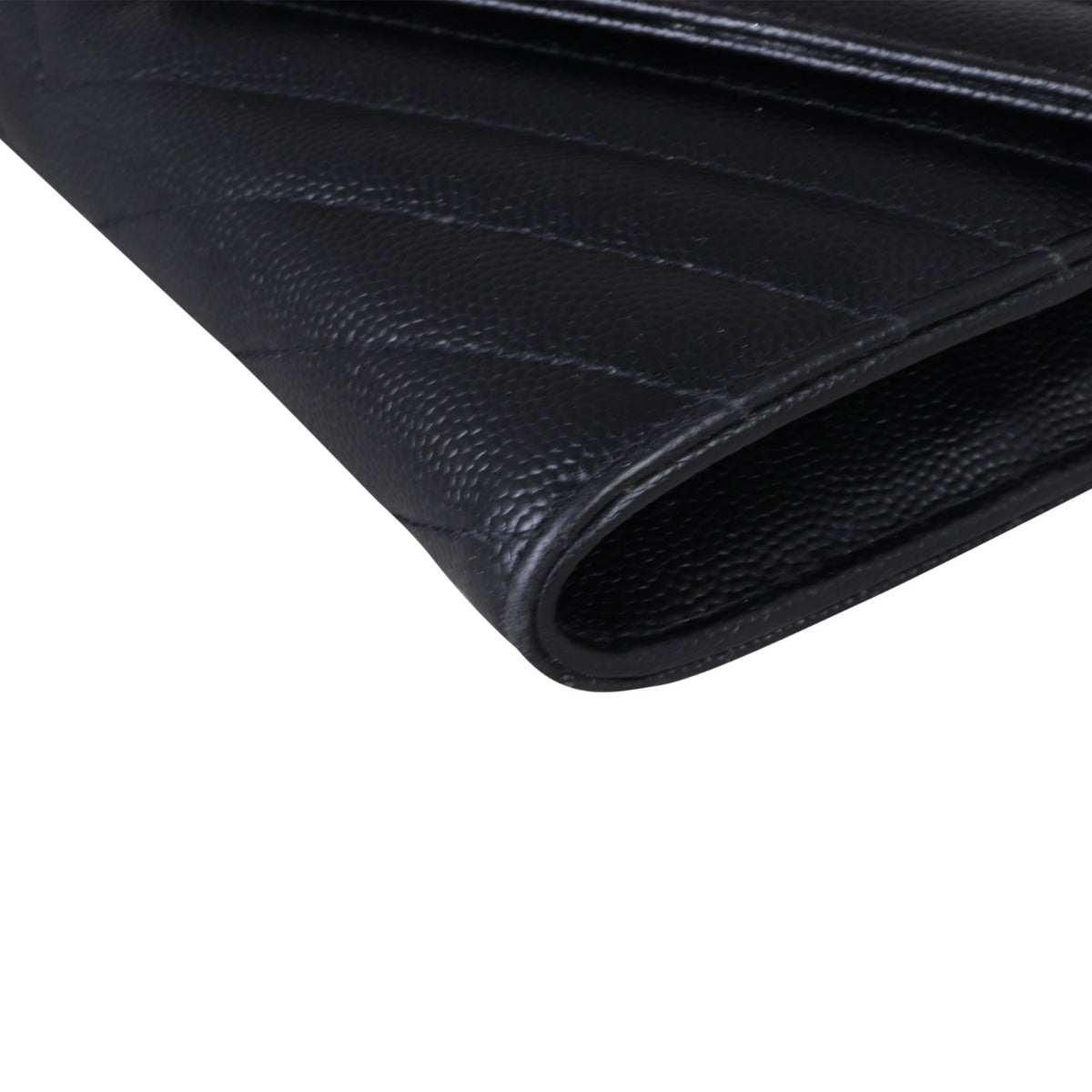 Saint Laurent Cassandre Large Flap Wallet Corner Close Up