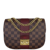 Louis Vuitton Wight Damier Ebene Front With Chain